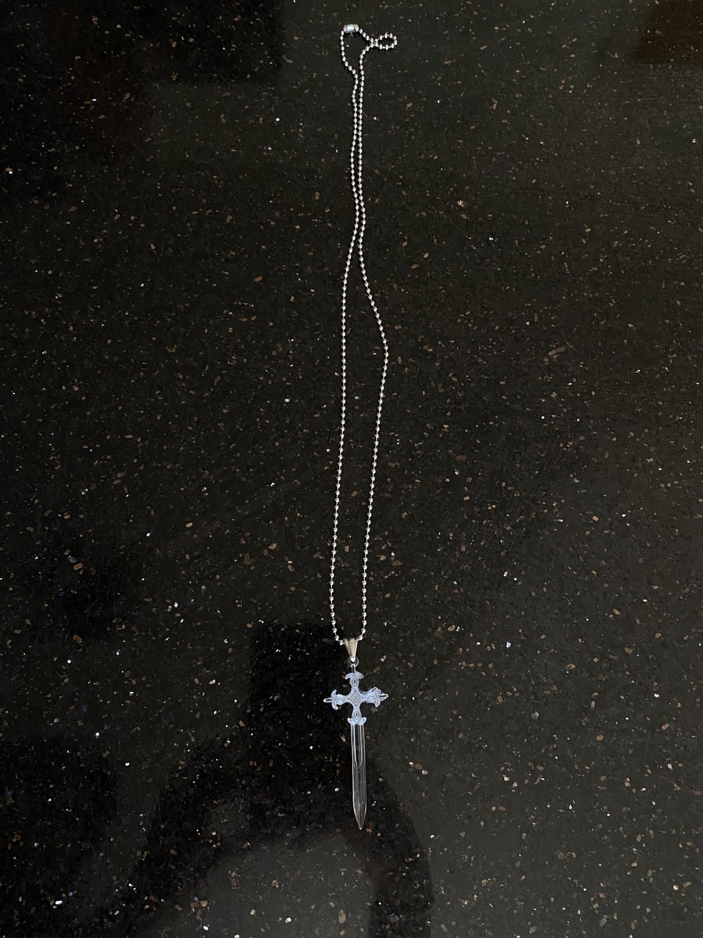 Clear Crucifix Dagger