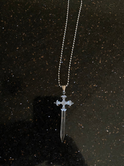 Clear Crucifix Dagger